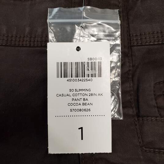 Chico's Women Brown Pants Sz 1 NWT image number 4