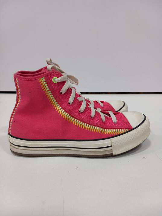 Pink Converse All  Stars Shoes Womens Sz  7 image number 1