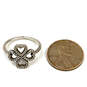 Designer Pandora 925 ALE Sterling Silver Shinny Four Leaf Heart Clover Ring image number 2