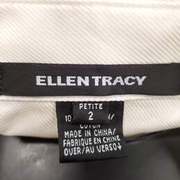 Ellen Tracy Women White Button Up Shirt Sz 2P NWT