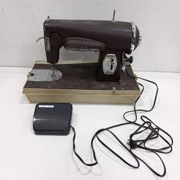 Vintage Kenmore Metal Sewing Machine with Foot Pedal  FOR PARTS or REPAIR