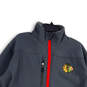 Mens Gray NHL Chicago Blackhawks Long Sleeve Full Zip Hockey Jacket Size L image number 3