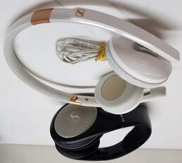 White Headphones and Black Headphones - Untested For Parts and Repair