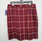 Beet Red Plaid Skirt image number 2