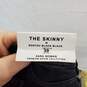 Zara Rostov Black Black Distressed Raw Hem Skinny Jeans WM Size 6 NWT image number 3