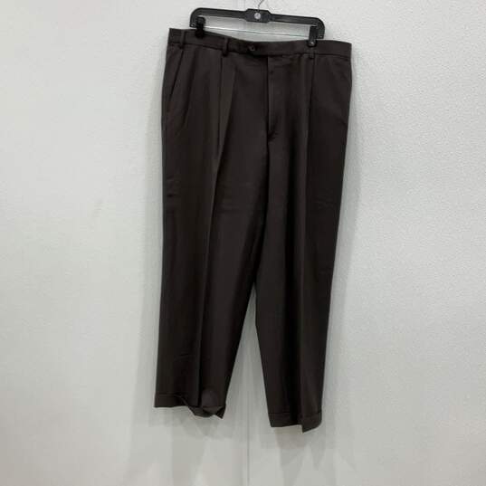 Armani Collezioni Mens Gray Brown Blazer & Pant 2 Piece Suit Set Size 46R w/COA image number 2