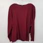Michael Kors Dark Ruby Long Sleeve Pullover Top Women's Size 3XL image number 3