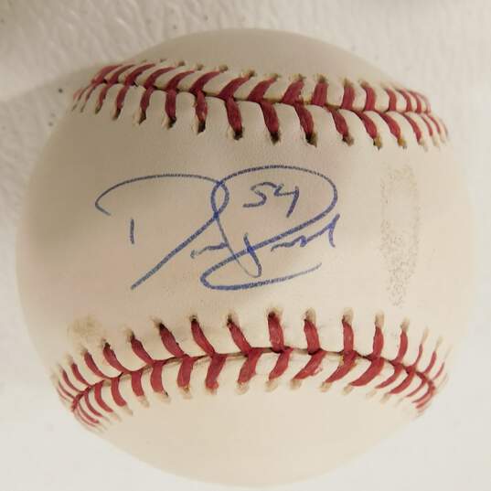 David Riske Signed Baseball w/ COA Indians Brewers image number 1