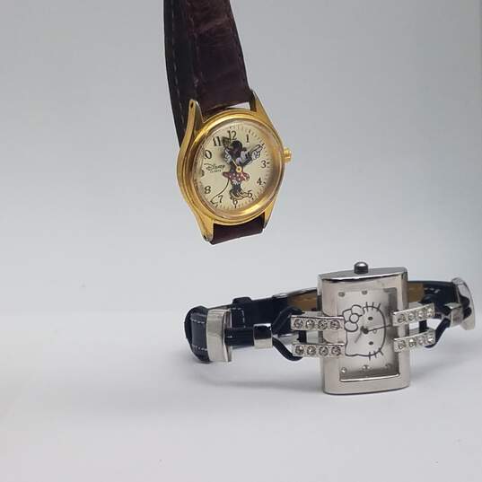 Disney Mickey Mouse, Hello Kitty, Plus Mixed Iconic Characters Analog Watch Bundle of Five image number 3