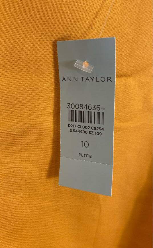 Ann Taylor Orange Casual Dress - Size Medium image number 3