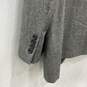 Mens Gray Long Sleeve Notch Lapel Single-Breasted Two Button Blazer image number 3