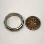 Designer Pandora S925 ALE 60 Sterling Silver Engraved Rhinestone Band Ring image number 4