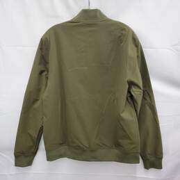 NWT Banana Republic MN's Polyester Green Olive Night Bomber Jacket Size M alternative image