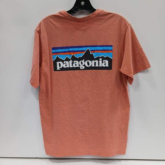 Patagonia Men's Pink Graphic Logo T-Shirt Size S image number 2