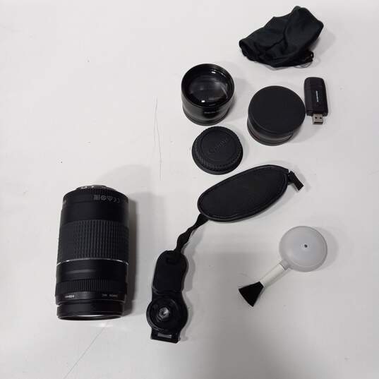Buy the Canon EOS Rebel SL1 Digital Camera with Bulk Lot of Assorted Case GoodwillFinds