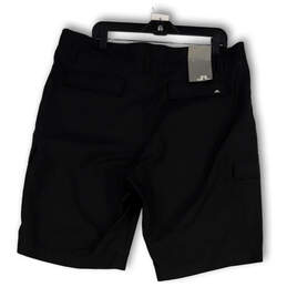 NWT Mens Black Flat Front Mid Rise Pockets Golf Cargo Shorts Size 38 alternative image
