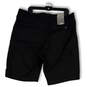NWT Mens Black Flat Front Mid Rise Pockets Golf Cargo Shorts Size 38 image number 2
