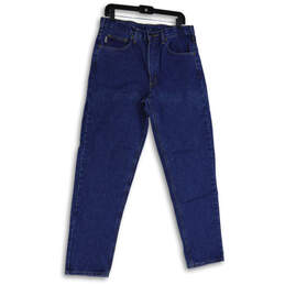 NWT Mens Blue Denim Medium Wash Straight Leg Jeans Size 33X32