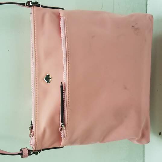 Buy the Kate Spade Jae Nylon Flat Pink Crossbody | GoodwillFinds