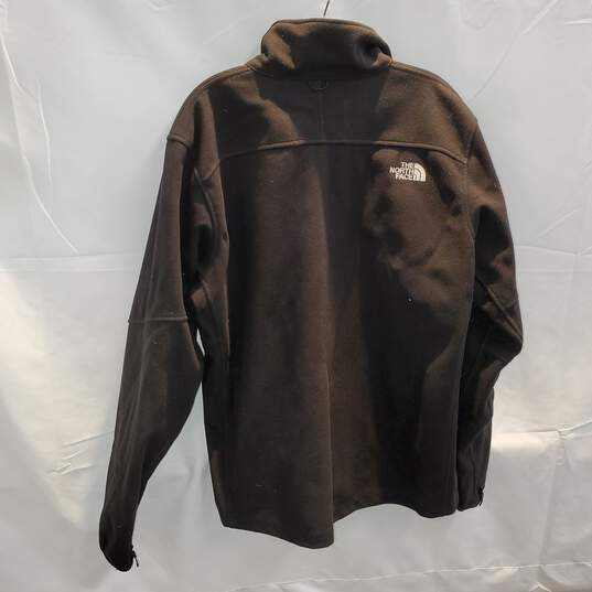 The North Face Black Full Zip Long Sleeve Sweater Jacket Men's Size L image number 2