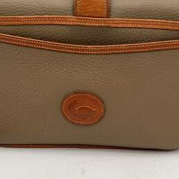 Dooney & Bourke Womens Brown Leather Adjustable Strap Crossbody Bag Purse alternative image