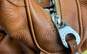 Marc By Marc Jacobs Brown Leather Pleated Satchel Bag image number 6