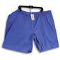 NWT Mens Blue Flat Front Elastic Waist Pull-On Dock Sweat Shorts Size 3X image number 1