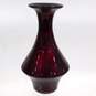 Vintage Tiffany Hand Blown Red Glitter Art Glass 11 Inch Vase image number 1