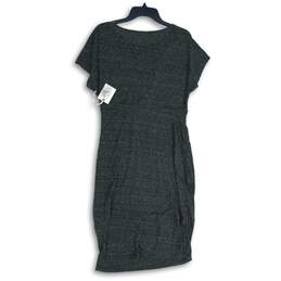 NWT Jessica Simpson Womens Gray Round Neck Pullover Sheath Dress Size M alternative image