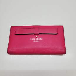Kate Spade New York Leather Pink Wallet 6.5in x 3.5in