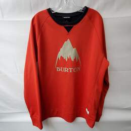 Burton Bright Orange Pullover Sweatshirt Size L