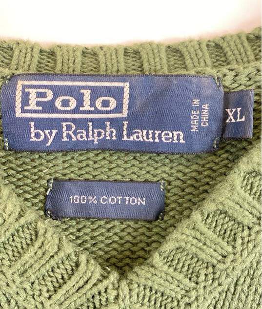 Polo By Ralph Lauren Green Vest - Size X Large image number 3
