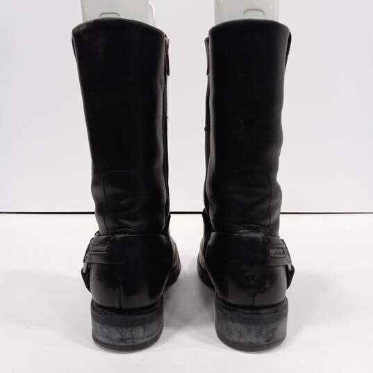 Men's Black Harley Davidson Boots Size 9 1.2 image number 5