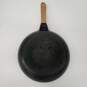 Staub Ceramic Cast Iron 11 Inch Frying Pan with Wooden Handle image number 4