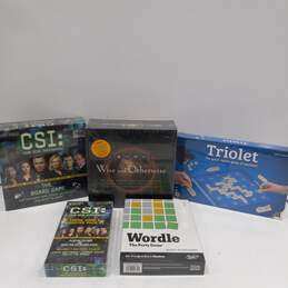 Lot of 5 Assorted Sealed Board Games