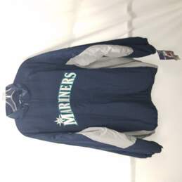Seattle Mariners Jacket Majestic Full Zip Double Climate Control Authentic Mariners Baseball Coat 2XL w/Tags