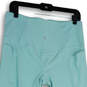 Womens Blue High Rise Elastic Waist Pockets Pull-On Cropped Leggings Sz 1X image number 3