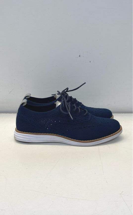 Cole Haan Knit OG Grand Knit Navy Blue Wingtip Oxford Shoes Women's Size 5.5 B image number 1