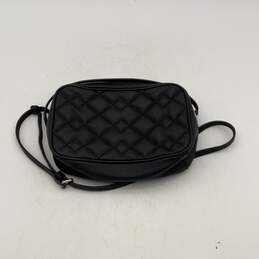 Marc Jacobs Womens Black Maroon Quilted Adjustable Strap Zipper Crossbody Bag alternative image