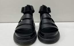 Dr. Martens Clarissa II Black Leather Platform Sandals Women's Size 9 alternative image