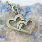 James Avery 925 Double Open Hearts Pendant Cable Chain Necklace 5.7g image number 1