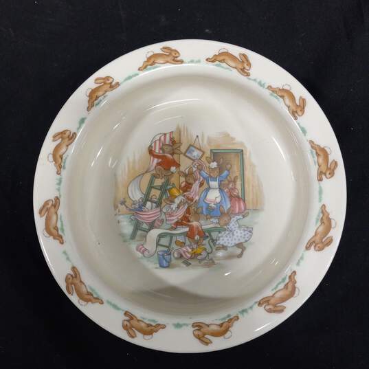Royal Doulton Bunnykins Child's Bowl Dish and Cup Set image number 6
