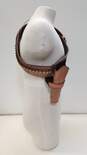 Unbranded Leather Cartridge Belt and Holster Made in Mexico Size 46 image number 2