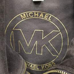 Michael Kors Women Brown Velvet Sweater M