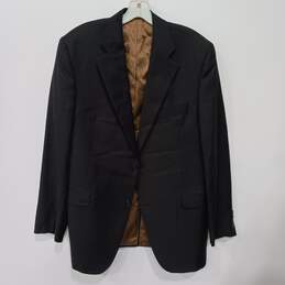 J. Victor Men's Black & Brown Striped Suitcoat Size 42R