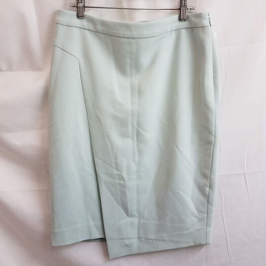 Limited High Waist Tulip Pencil Skirt Mint Size 10 image number 1