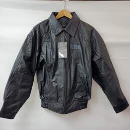 Burk's & Bay Black Leather Jacket Men's M NWT