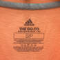 Womens Orange Short Sleeve Crew Neck Logo Printed Pullover T-Shirt Size S/P image number 3