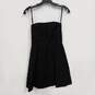 White House Black Stag Black Polka Dot Strapless Mini Dress Size 00 image number 1