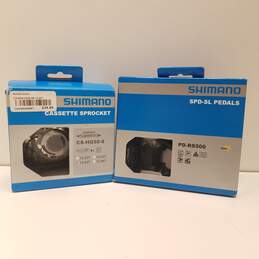 Shimano SPD-SL Pedals PD-RS500 & Cassette Sprocket CS-HG50-8